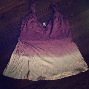 Stretch Purple Ombré Tank Top Size L